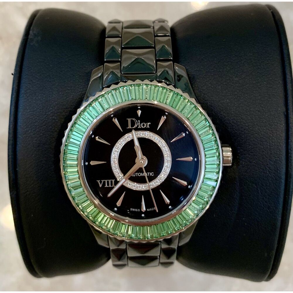 CHRISTIAN DIOR 'DIOR VIII' 33MM BAGUETTE WATCH CD1235F1C001